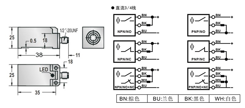 Q30方形电感式接近开关