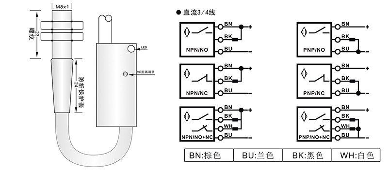 M8激光开关漫反射式