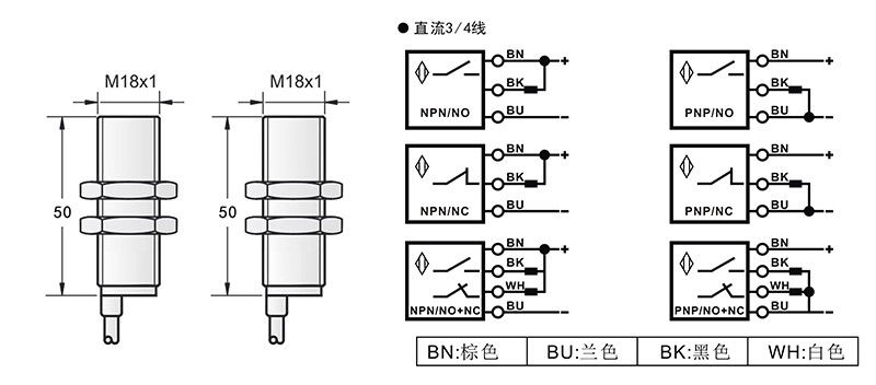 M18激光开关对射式